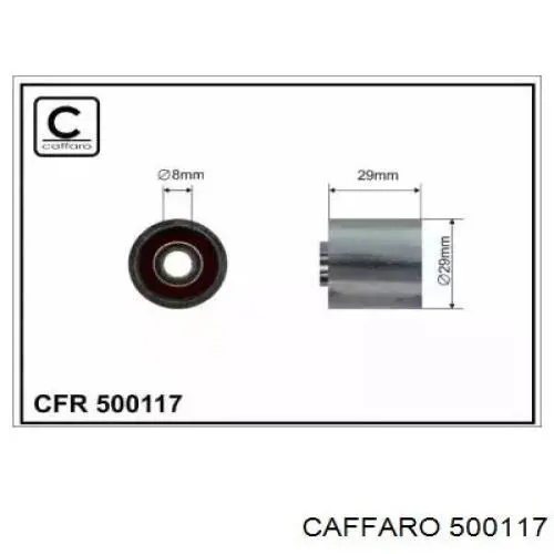 500117 Caffaro ролик ремня грм паразитный