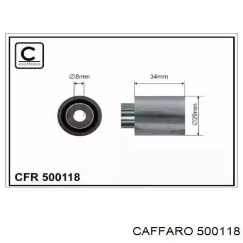 Паразитный ролик ГРМ 500118 Caffaro