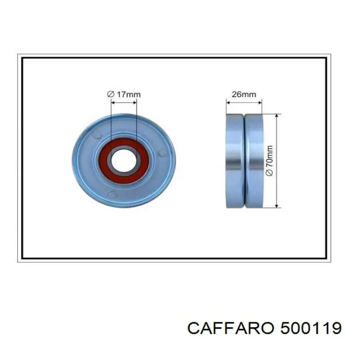500119 Caffaro натяжной ролик
