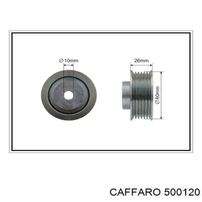 Натяжной ролик 500120 Caffaro