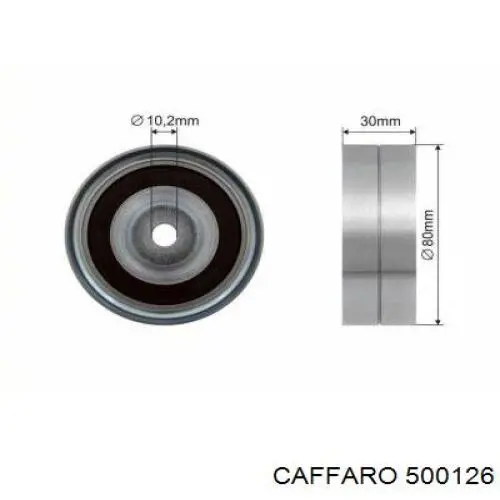 500126 Caffaro ролик ремня грм паразитный