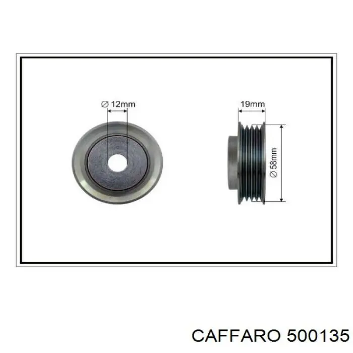 500135 Caffaro натяжной ролик