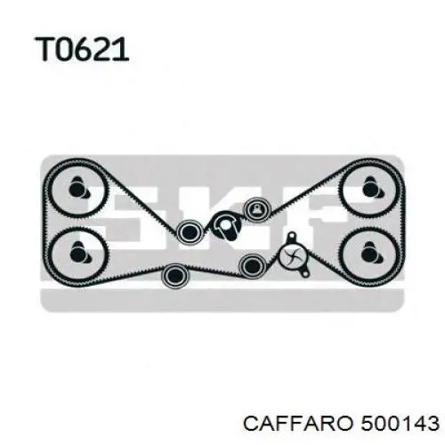 Rolo parasita da correia do mecanismo de distribuição de gás Caffaro 500143 preço, a partir de 34,11 USD