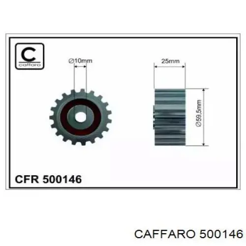 500146 Caffaro ролик ремня грм паразитный