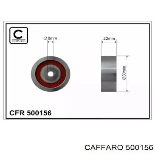 500156 Caffaro паразитный ролик