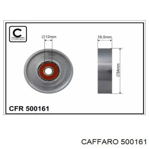 500161 Caffaro Ролик приводного ремня, паразитный