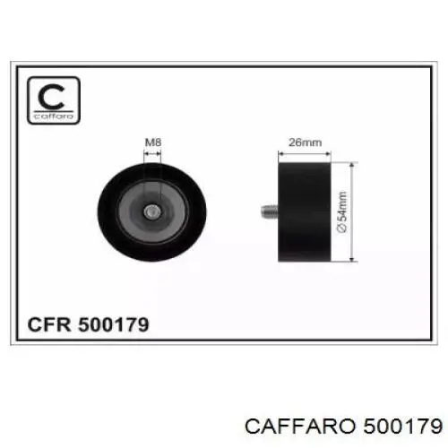 Ролик приводного ремня паразитный CAFFARO 500179