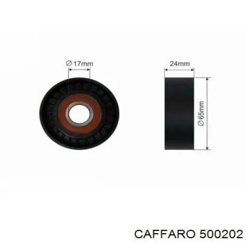 Натяжной ролик Caffaro 500202 цена, от 8.35 USD
