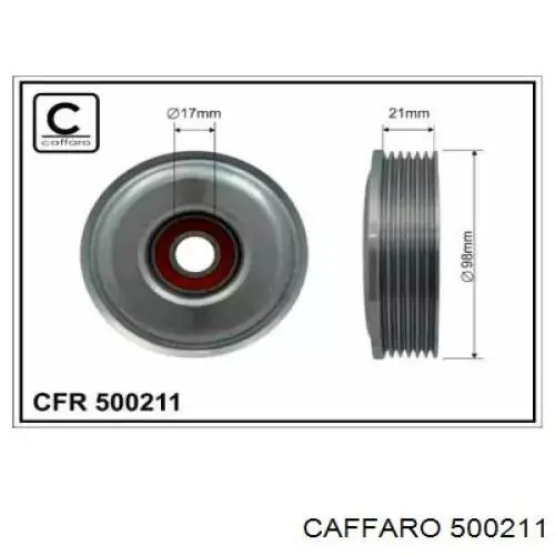 Натяжной ролик 500211 Caffaro