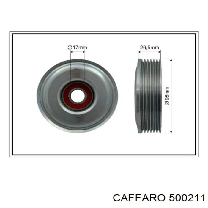 Натяжной ролик Caffaro 500211 цена, от 27.83 USD