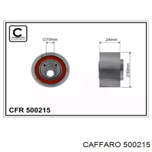 500215 Caffaro rolo de reguladora de tensão da correia da bomba de combustível de pressão alta