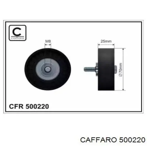 500220 Caffaro паразитный ролик
