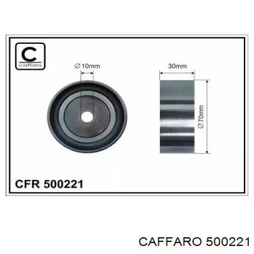Ролик приводного ремня паразитный CAFFARO 500221
