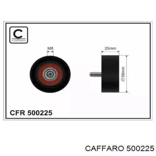 Натяжной ролик 500225 Caffaro