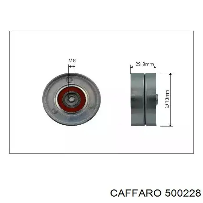 500228 Caffaro натяжной ролик