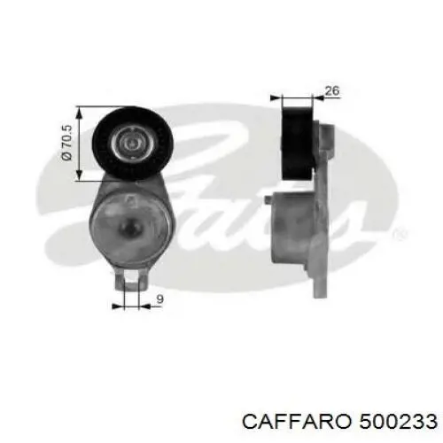 Купить 500233 Caffaro Натяжной ролик