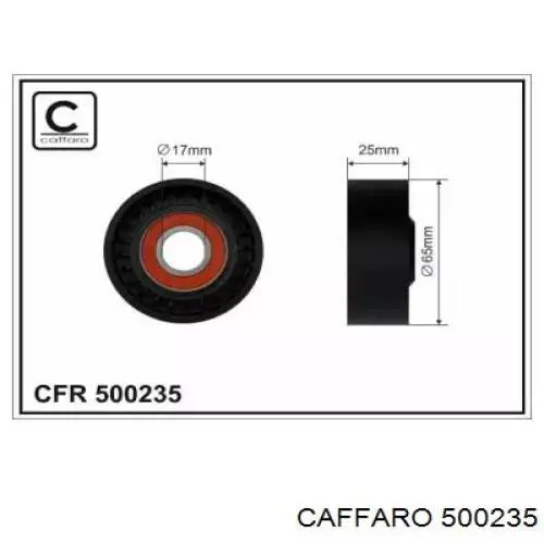 Натяжной ролик 500235 Caffaro