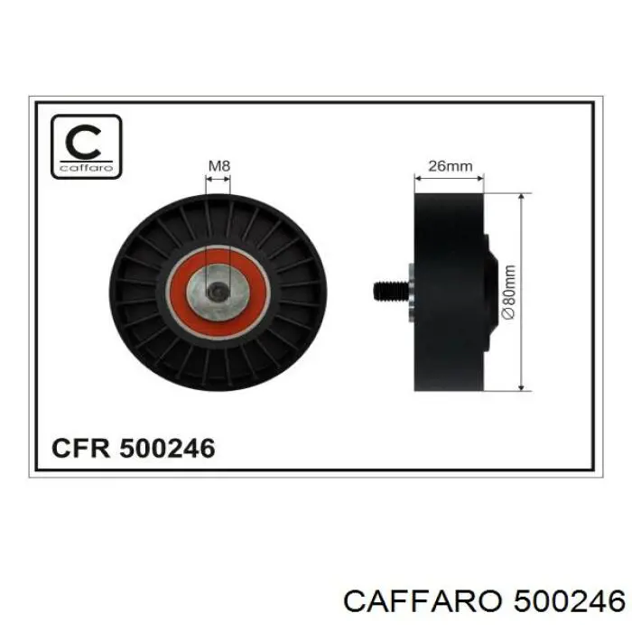 500246 Caffaro натяжной ролик