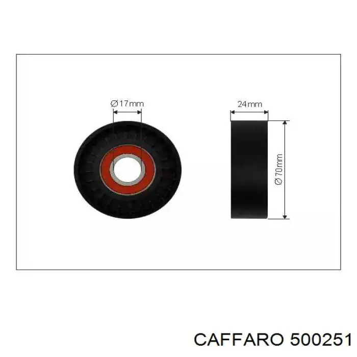 500251 Caffaro натяжной ролик