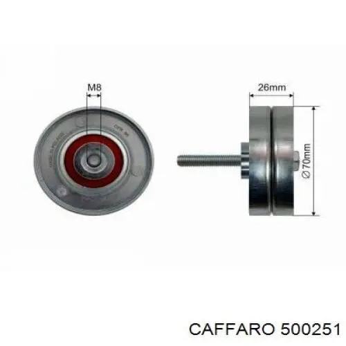 Натяжной ролик CFR6091 Caffaro