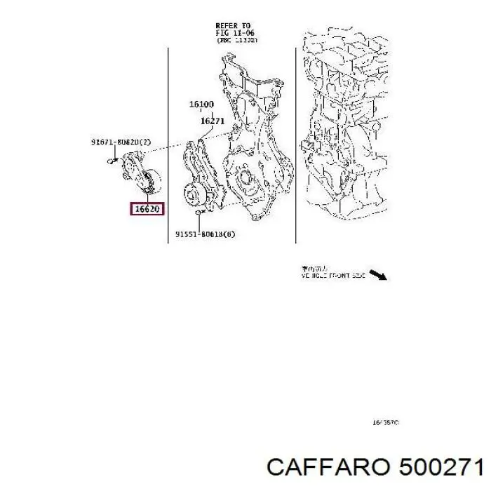 Купить 500271 Caffaro Натяжной ролик