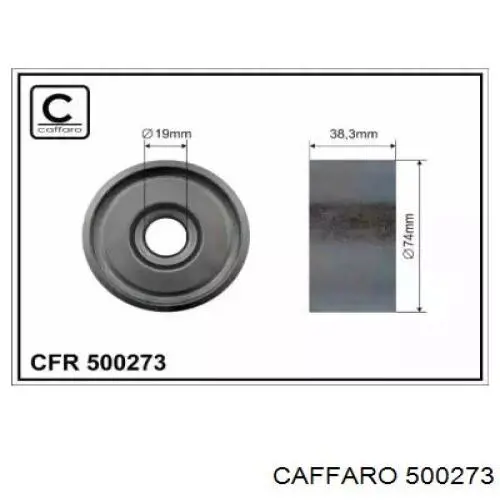 500273 Caffaro Ролик приводного ремня, паразитный
