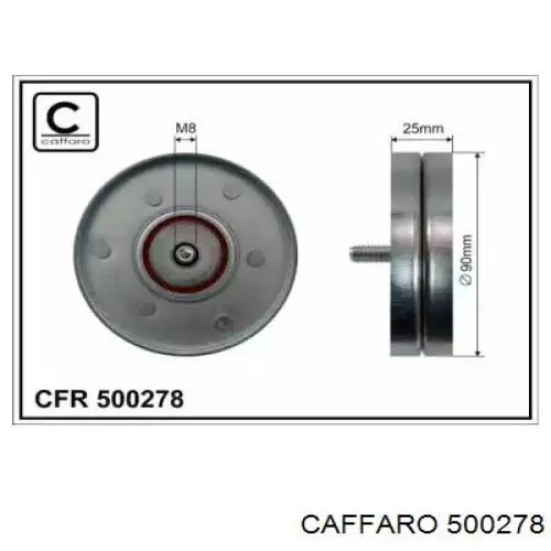500278 Caffaro паразитный ролик