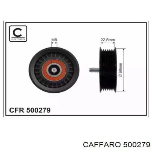 500279 Caffaro rolo parasita da correia de transmissão