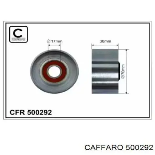 Натяжной ролик 500292 Caffaro