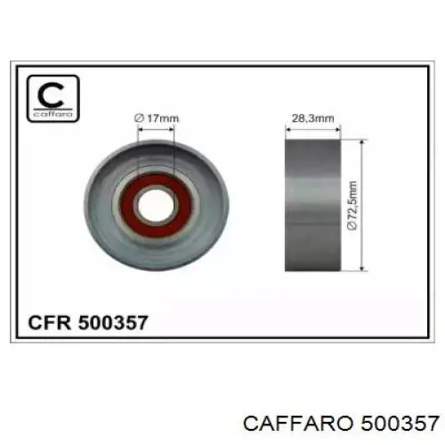 Паразитный ролик 500357 Caffaro