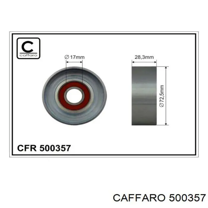 Купить 500357 Caffaro Паразитный ролик