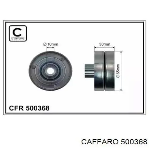 500368 Caffaro rolo parasita da correia de transmissão