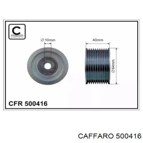 500416 Caffaro rolo parasita da correia de transmissão