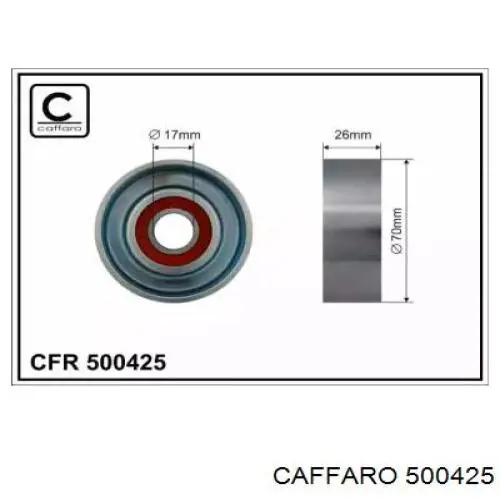 Натяжной ролик 500425 Caffaro