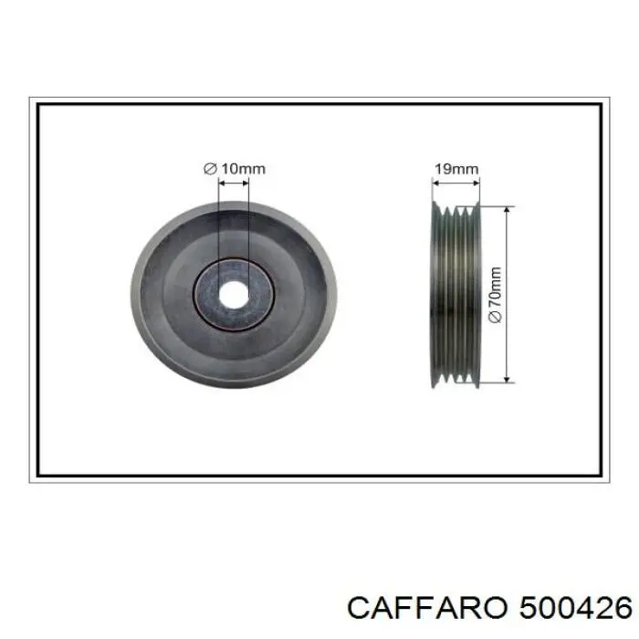 Натяжной ролик 500426 Caffaro