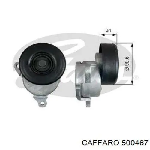 Купить 500467 Caffaro Натяжной ролик