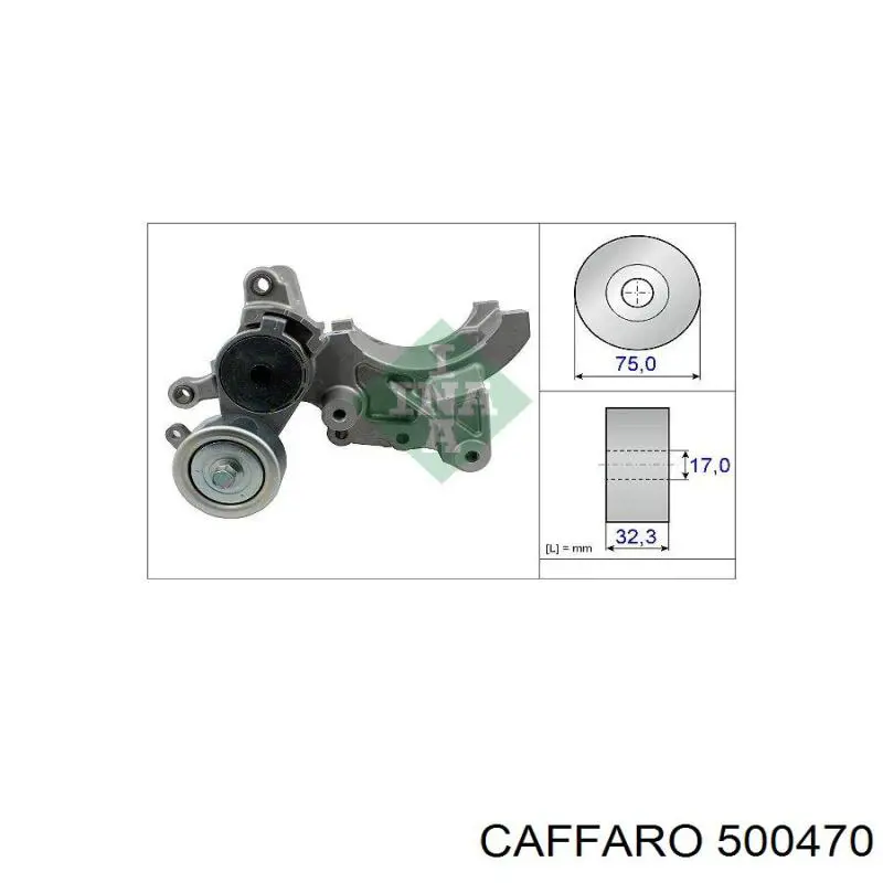 500470 Caffaro натяжной ролик