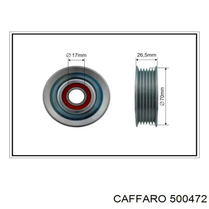 Натяжной ролик 500472 Caffaro