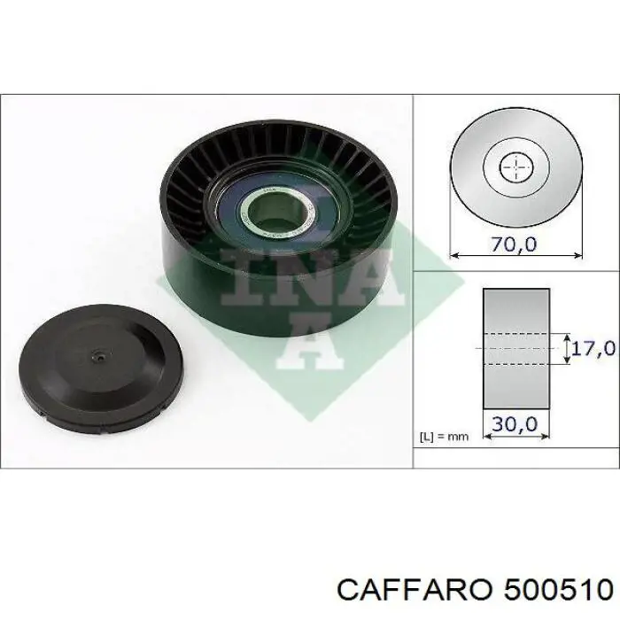 Паразитный ролик приводного ремня NTY RNKPS002 цена, от 26.95 USD