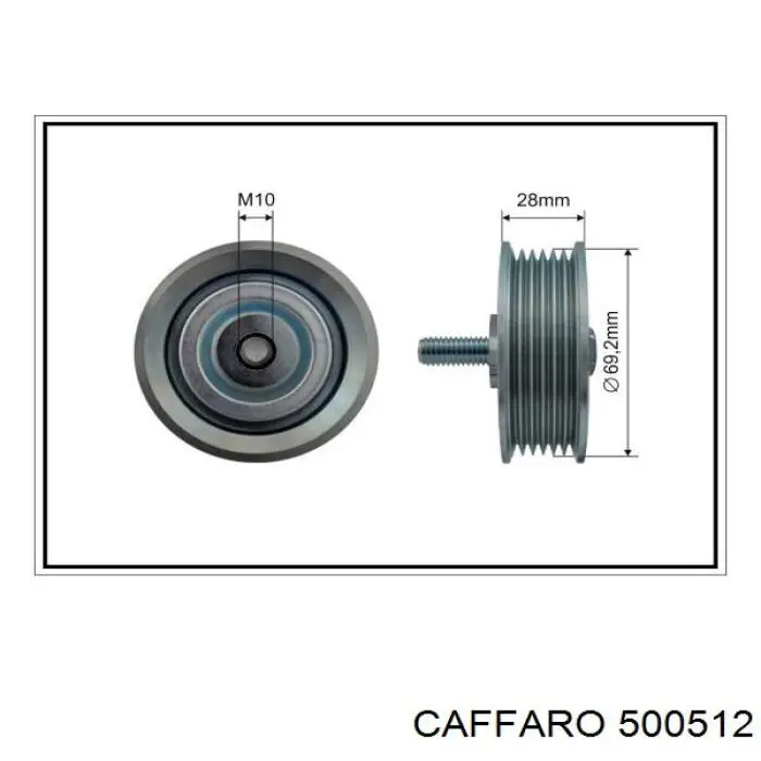 Паразитный ролик 500512 Caffaro