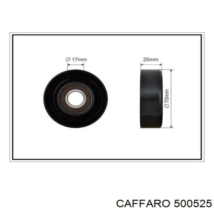 500525 Caffaro натяжной ролик