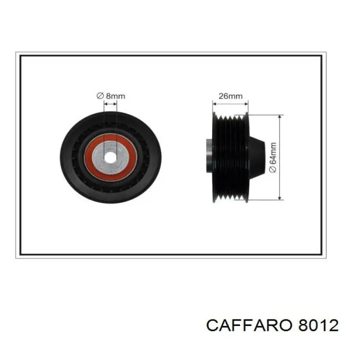 8012 Caffaro паразитный ролик