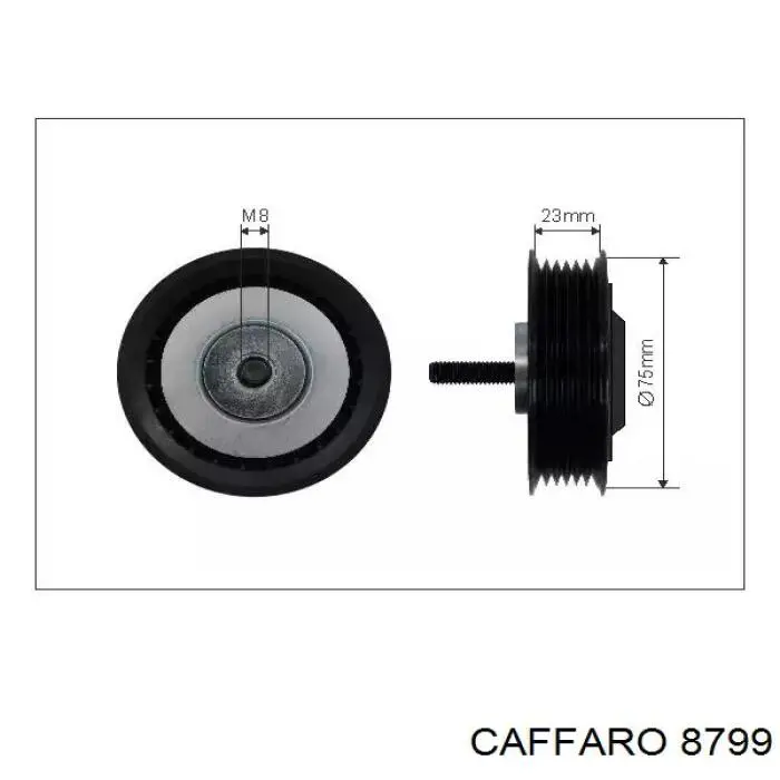 Натяжной ролик 8799 Caffaro