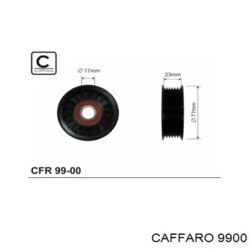 Паразитный ролик 9900 Caffaro