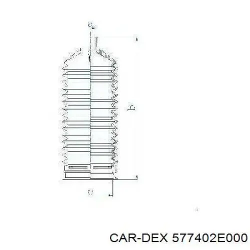 Пыльник рулевой рейки 577402E000 Car-dex