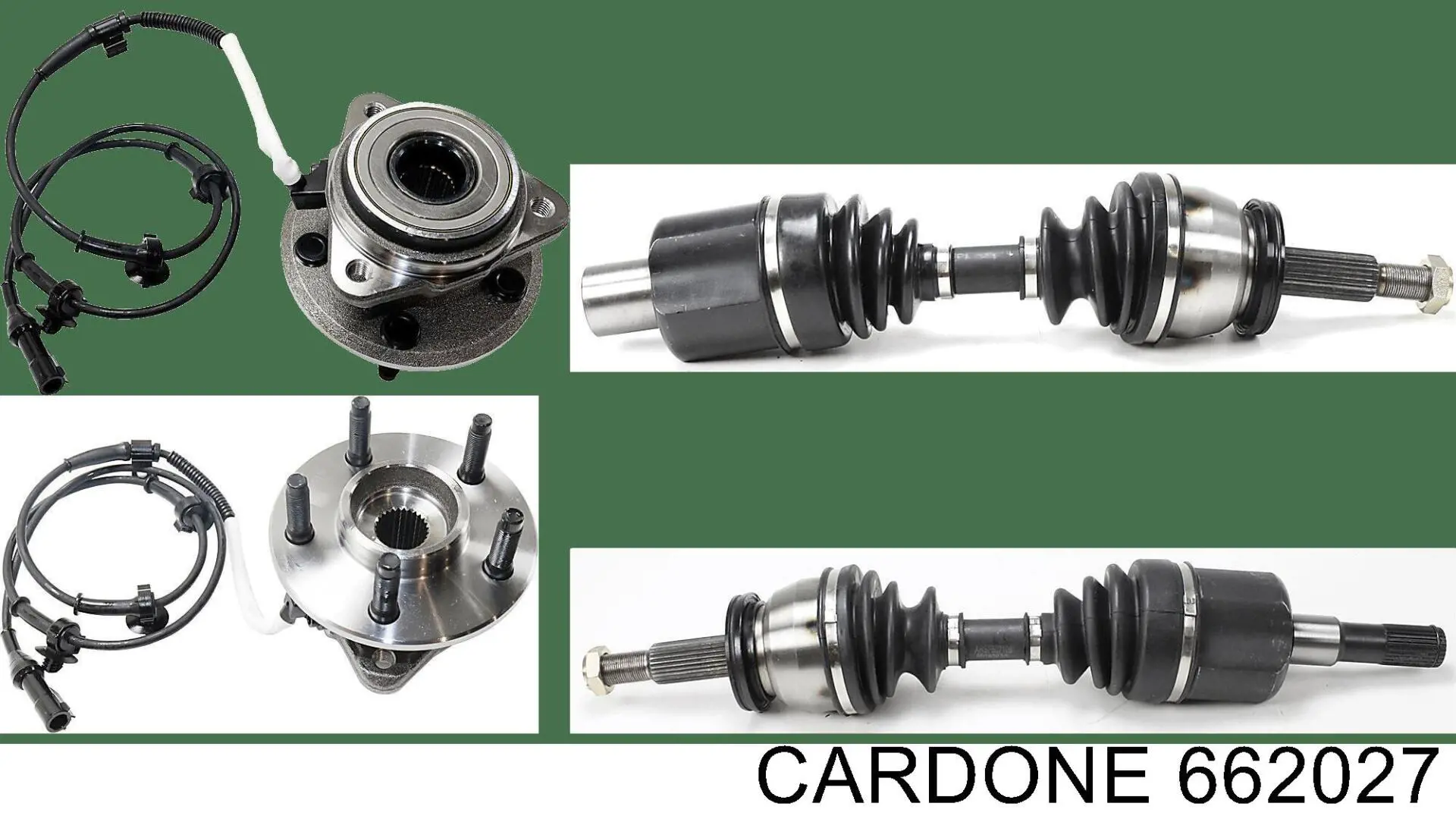 662027 Cardone Ось передняя в сборе