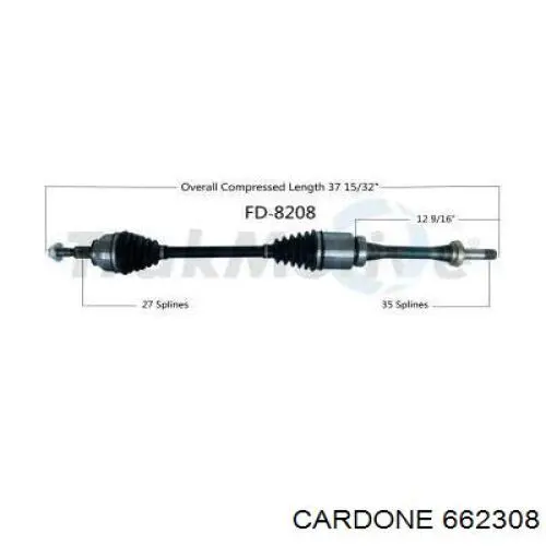 Привод передний правый Ford TX863 цена, от 49.93 USD