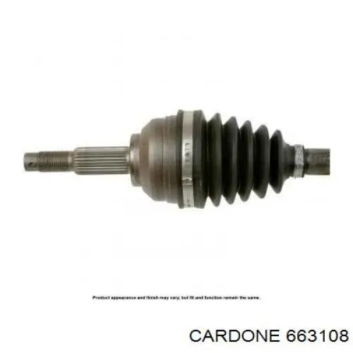 663108 Cardone Полуось передняя, правая