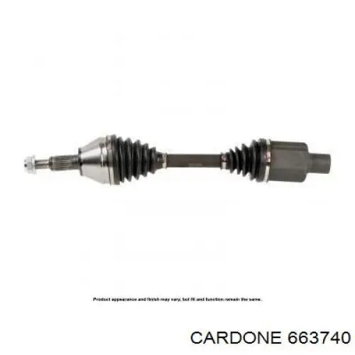 Полуось передняя 663740 Cardone