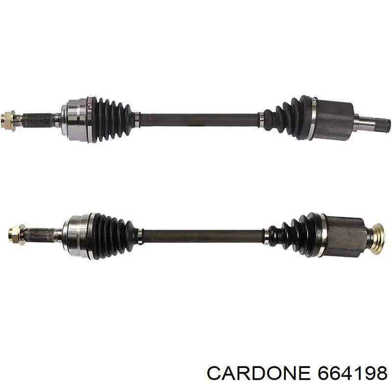 664198 Cardone полуось (привод передняя левая)